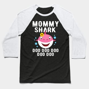 Mommy Shark Doo Doo T-Shirt Funny Kids Video Baby Daddy Baseball T-Shirt